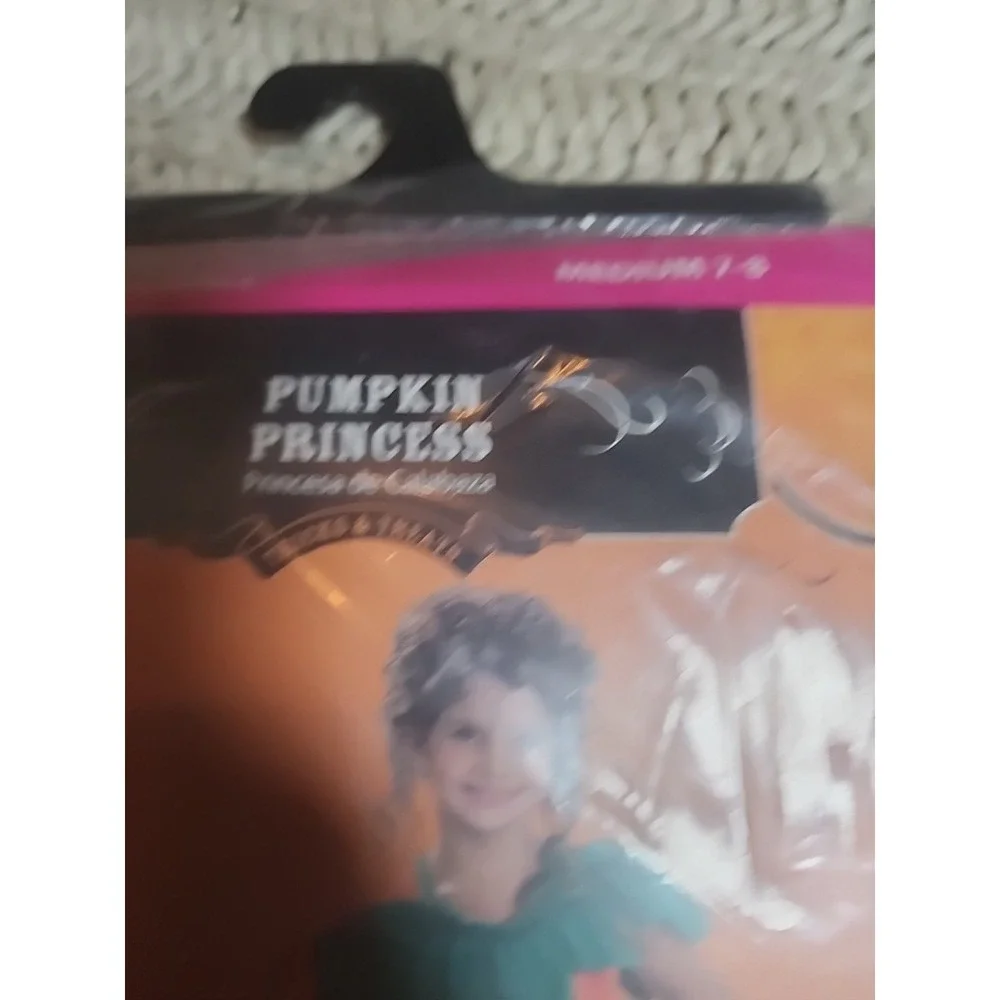 NEW Girl Halloween costume ~ New children Pumpkin Princess dress Medium 7-8